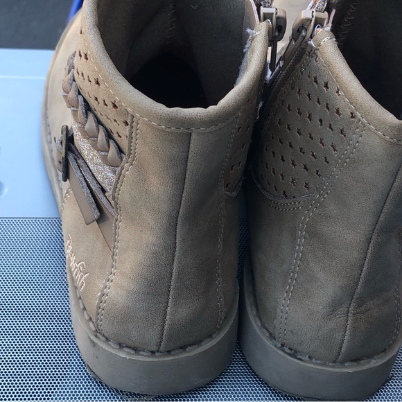 BLOWFISH B152 Womens Tan Faux Leather Zip Close Ankle Bootie Boots Size 3 - Picture 8 of 10